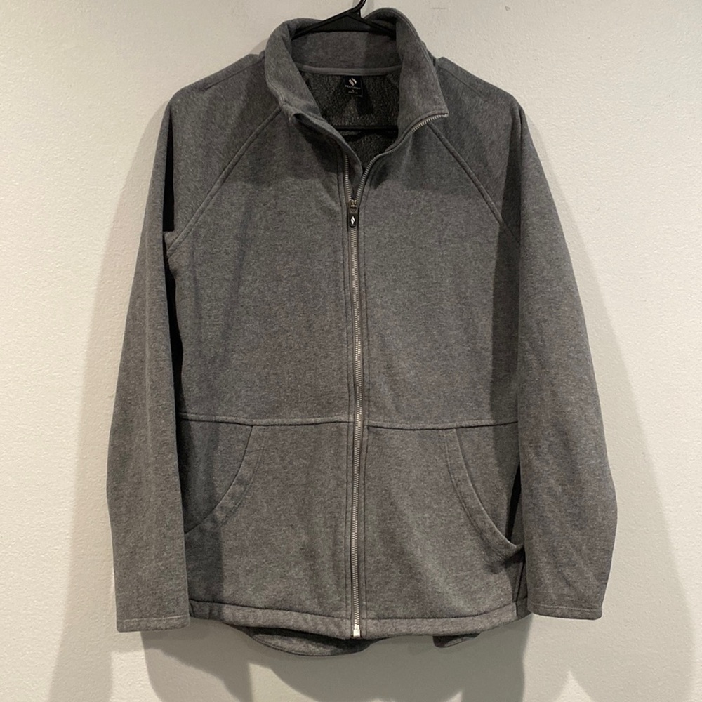 Sketchers Gray Zip Up Hoodie Sweatshirt with Soft Interior - Size Large